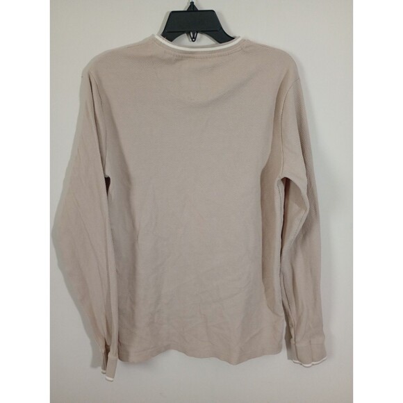 Denim & Flower Textured Long Sleeve Thermal Crew Neck Top Size Large - Picture 2 of 9